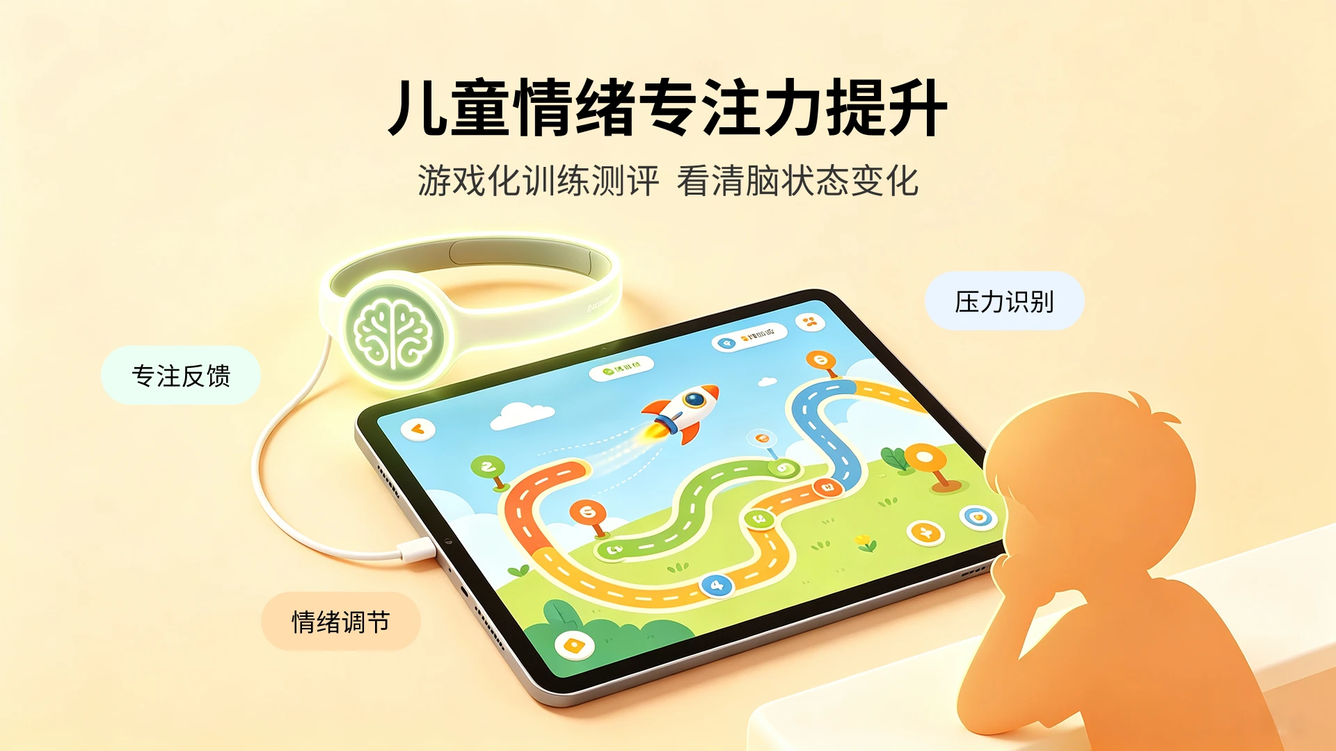 儿童使用系统进行游戏化训练