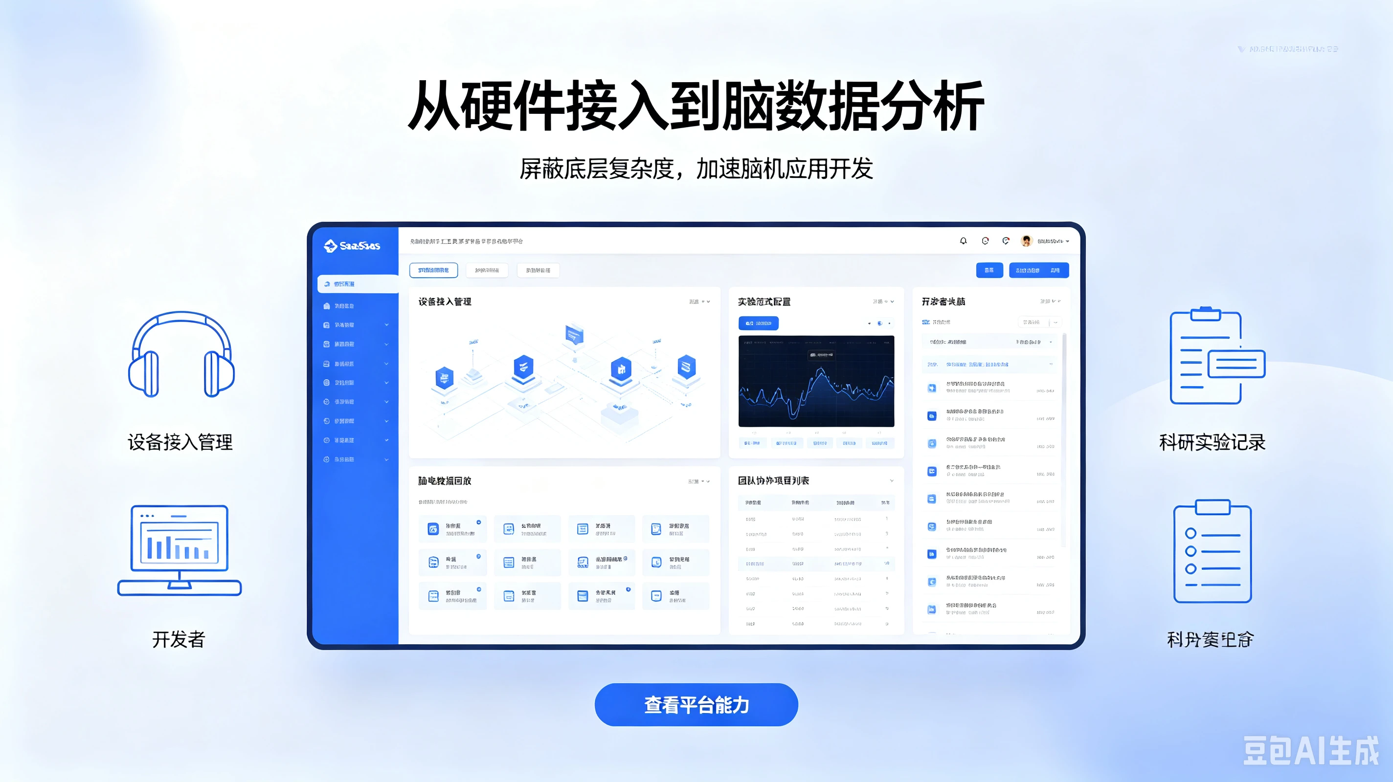 脑机开放 SaaS 平台